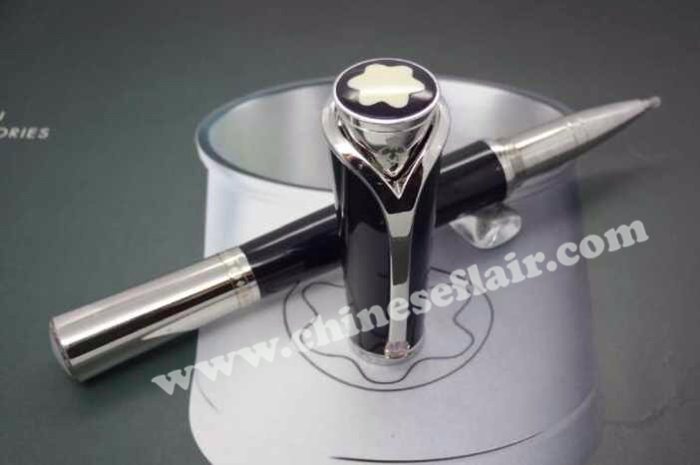Fake Montblanc Pens Diva Line Black Ballpoint Pen